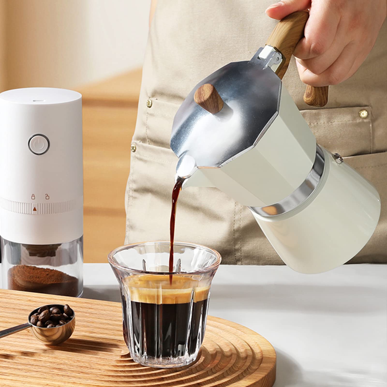 Conyee cafetera moka mango frío para manejo cómodo