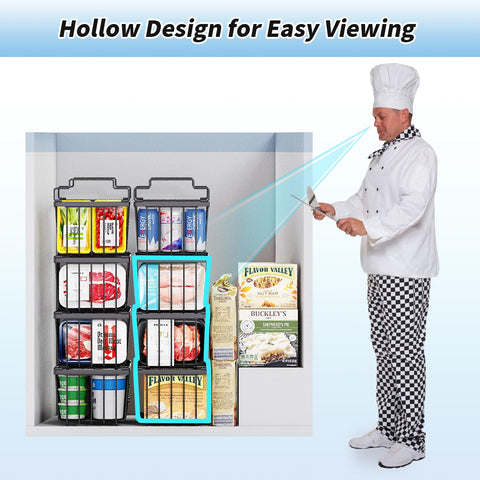 coobest organizadores para congelador para clasificar carnes y porciones.