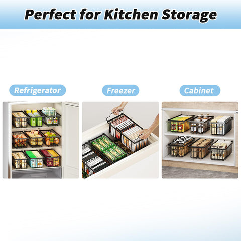 coobest solución de almacenamiento en cocina para congelador y alacena.
