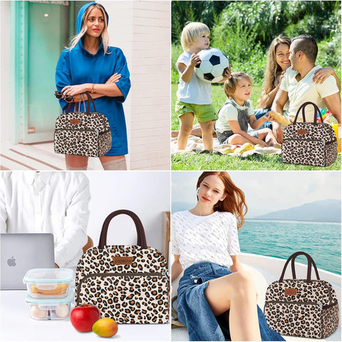 Coobiiya, bolsa-almuerzo-bolsillo-frontal, espacio para cubiertos y llaves.