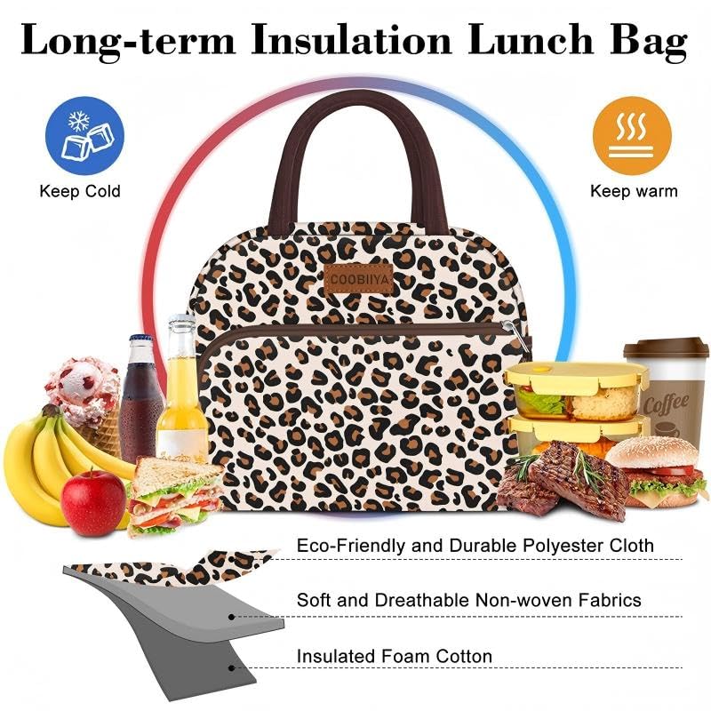 Coobiiya, bolsa-almuerzo-bolsillo-malla-lateral, acceso rápido a botellas o paraguas.