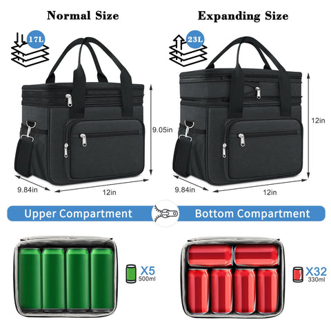 Coobiiya base de 17l con capacidad para 32 latas para mayor almacenamiento