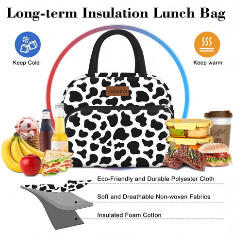 Coobiiya bolsa de almuerzo con bolsillo lateral de malla para botella.