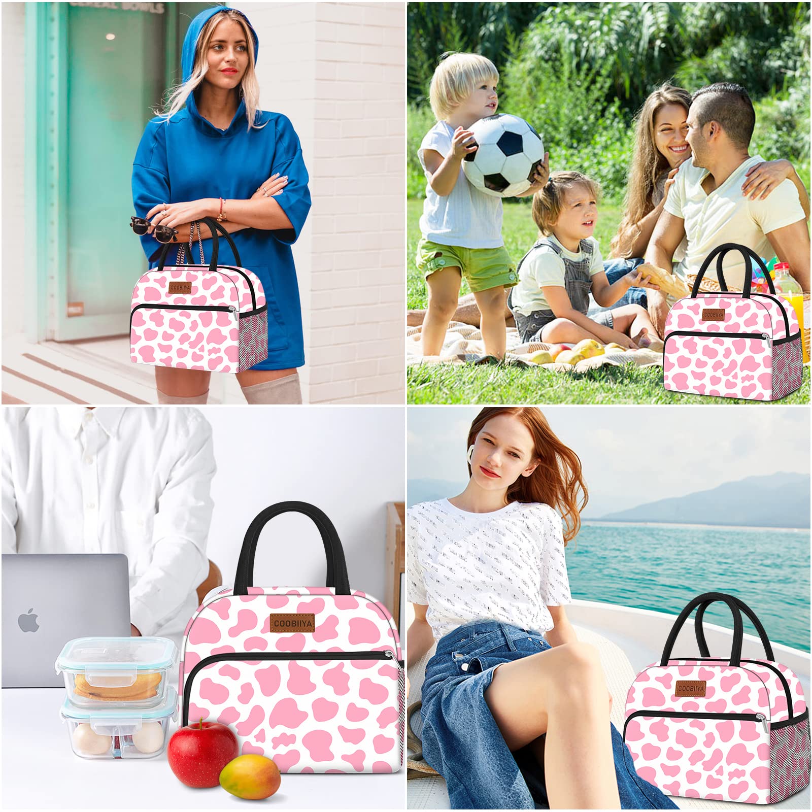 Diseño en color rosa cow de Coobiiya, fácil de combinar