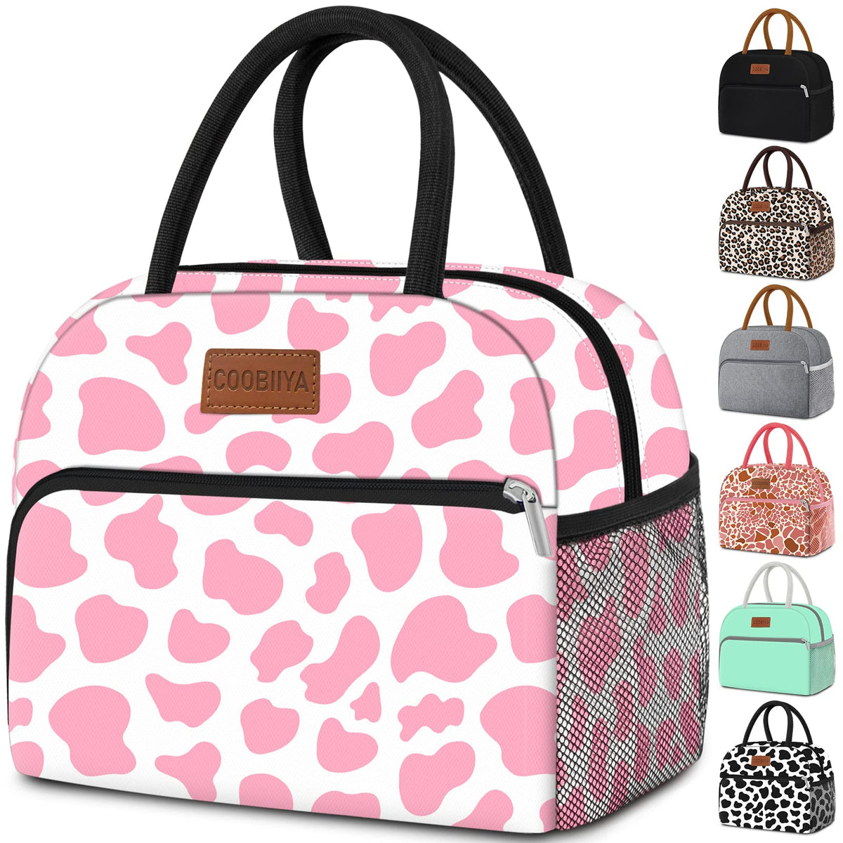 Coobiiya bolsa de almuerzo para mujer, frente elegante, ideal para oficina