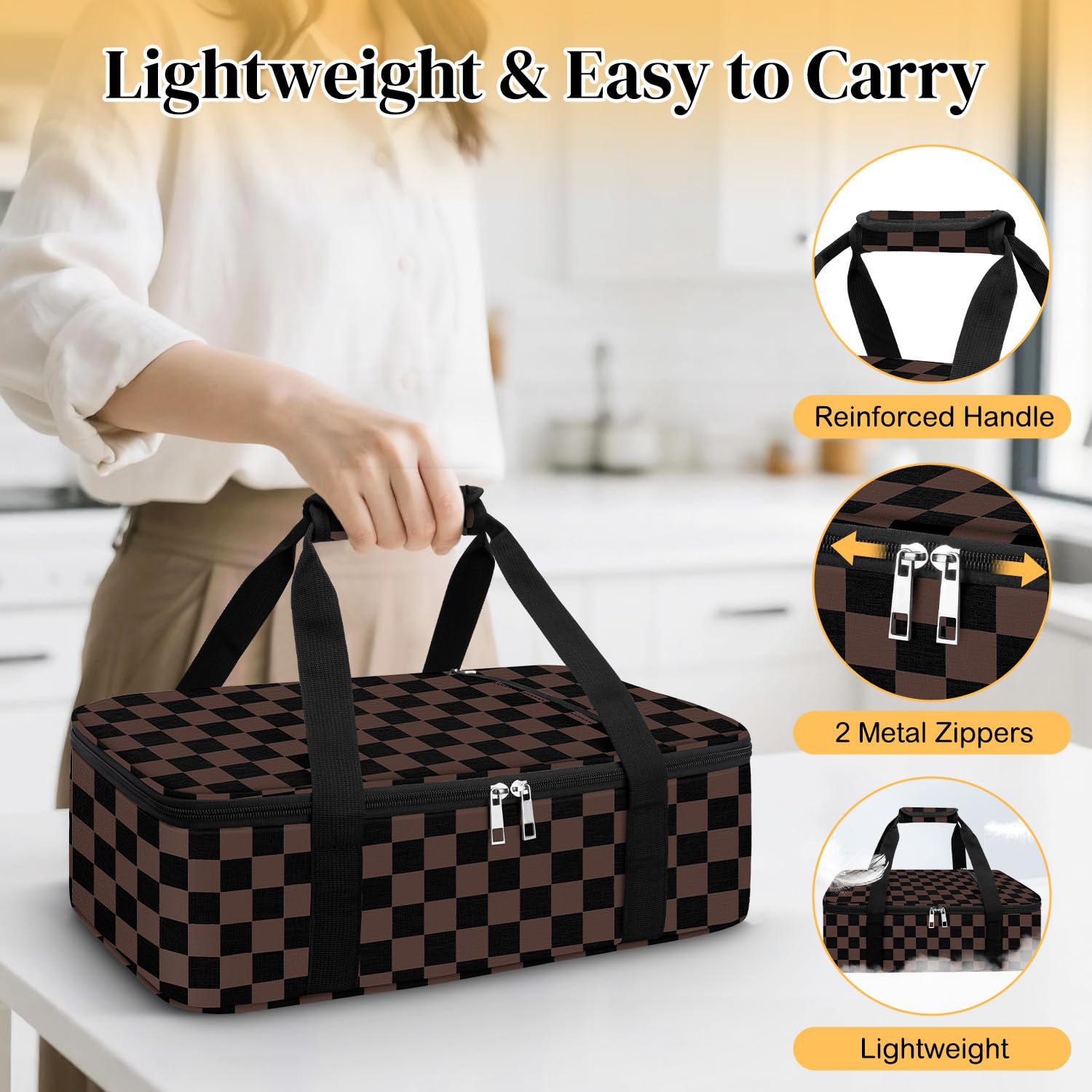 Coobiiya bolsillo exterior organiza utensilios y condimentos de forma práctica