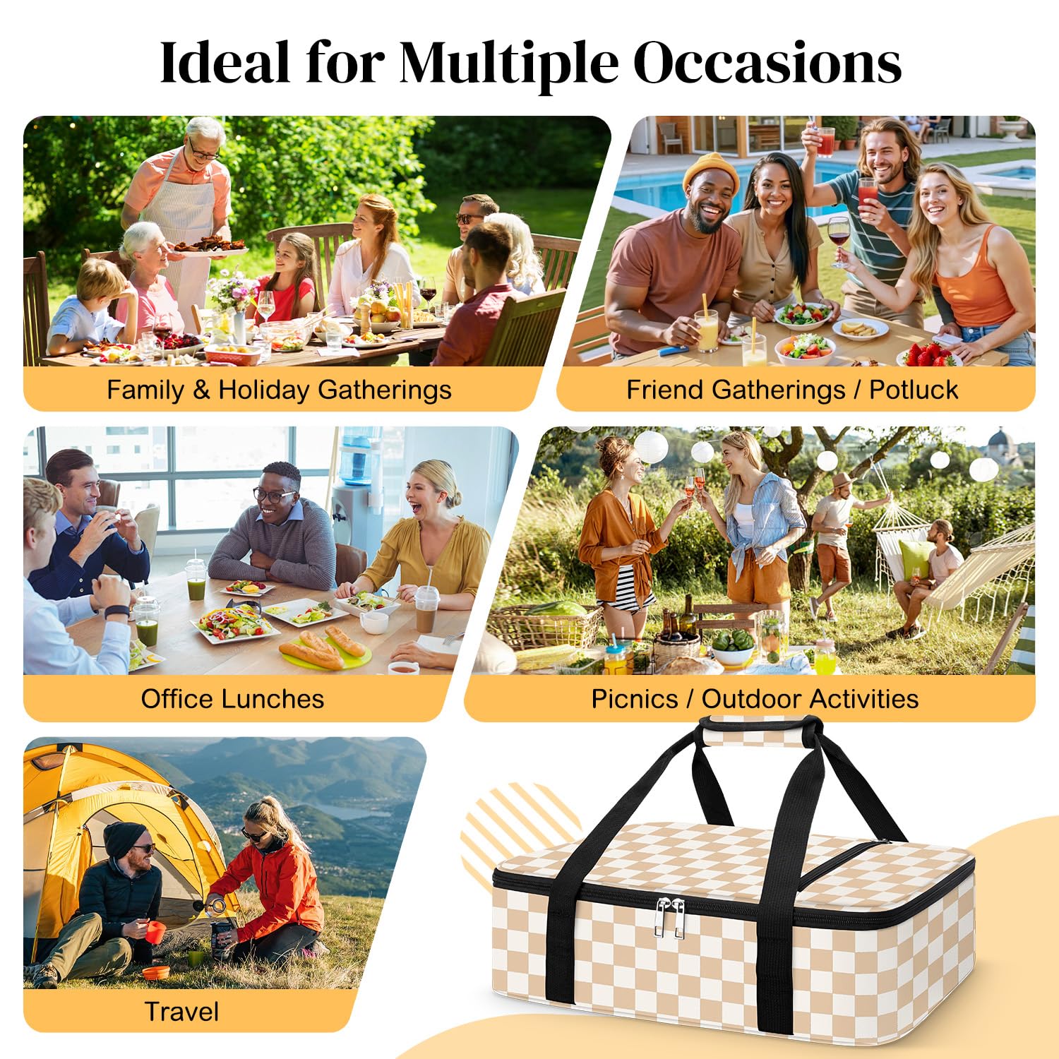 Coobiiya diseño compacto para llevar a picnics y fiestas.