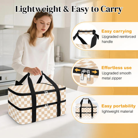 Coobiiya manijas acolchadas ergonómicas para transporte cómodo de platos pesados.