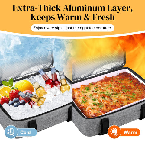 Coobiiya portacazuela doble capa ampliable para comidas para llevar