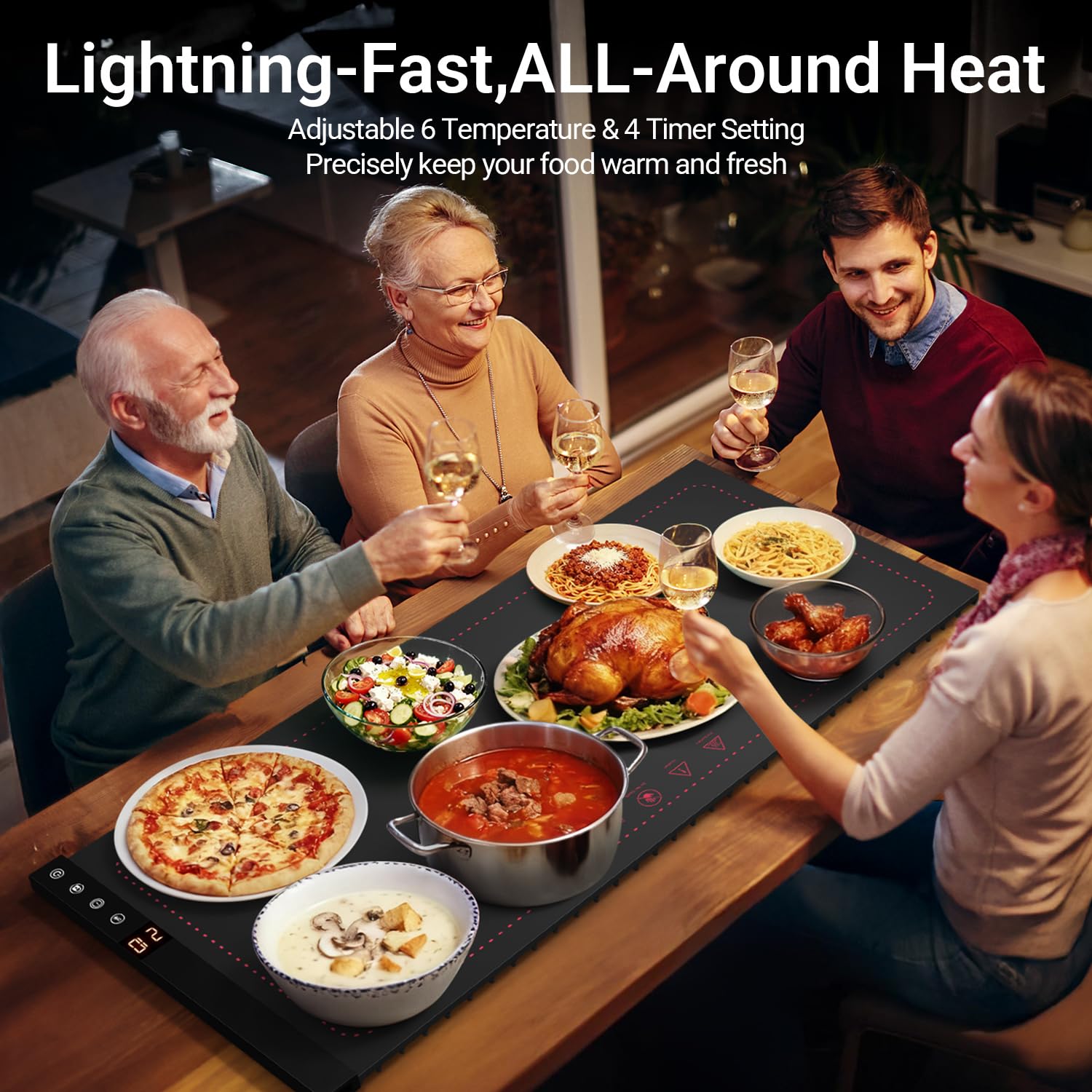 COODAM mantener comidas calientes sin hornos ni microondas en casa