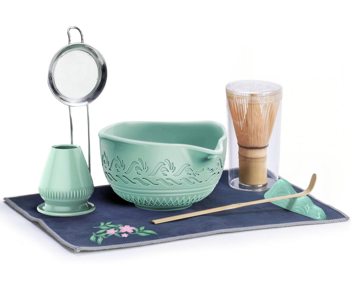 Conjunto COOIRE de matcha cerámico, ideal para un ritual diario suave y sin grumos