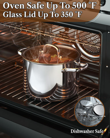 Base compatible con inducción de Cook N Home para usar en cualquier cocina.