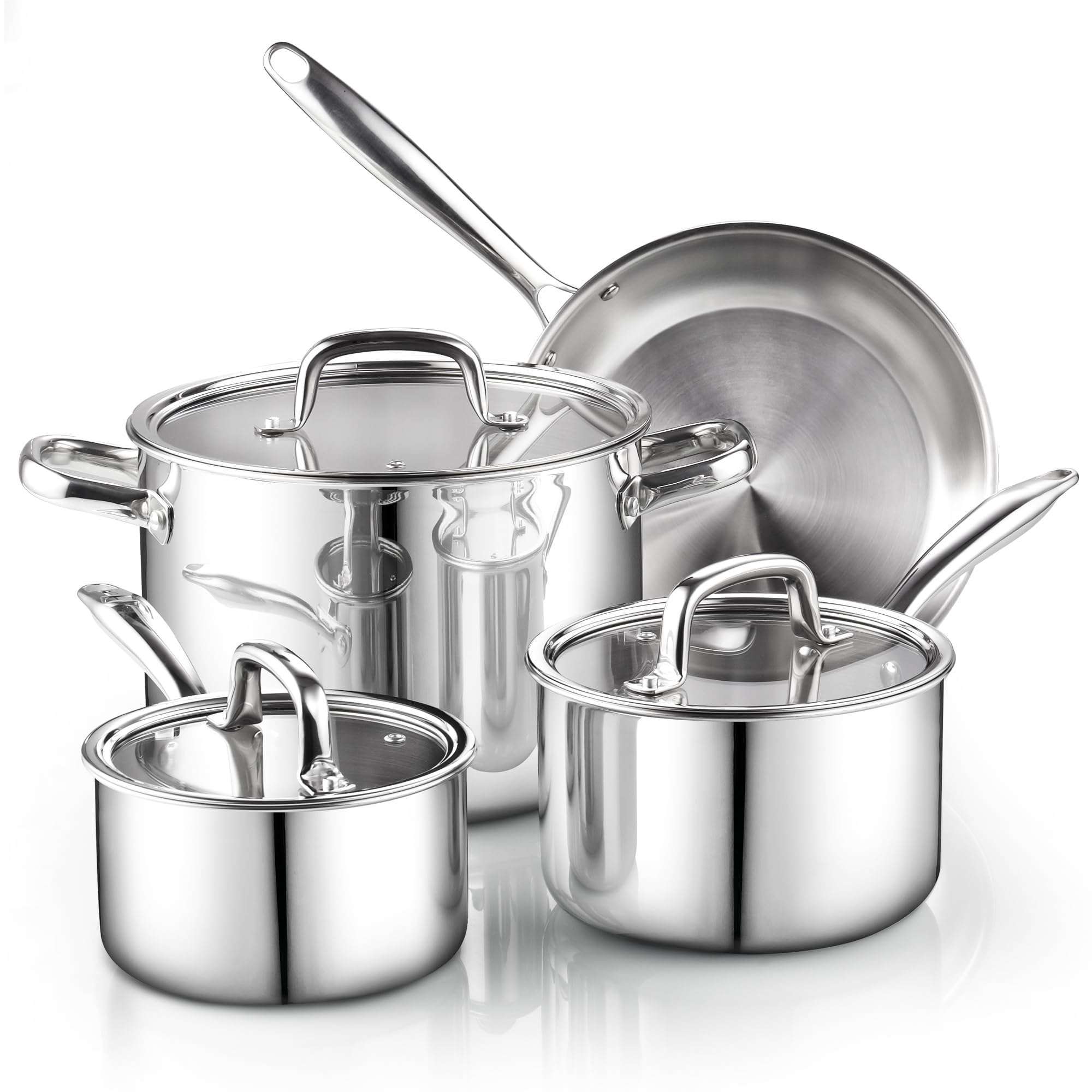 Conjunto Cook N Home: cazo de 2 qt con tapa para salsas rápidas y caldos.