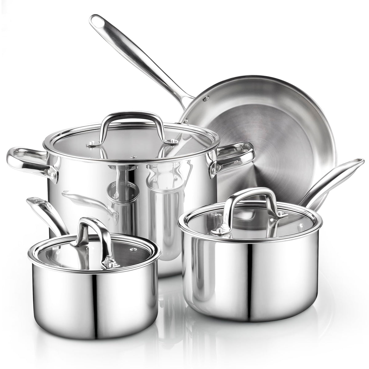 Conjunto Cook N Home: cazo de 2 qt con tapa para salsas rápidas y caldos.