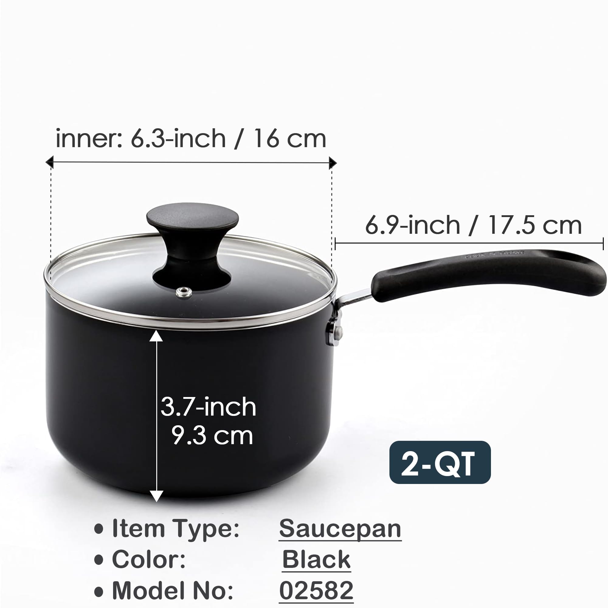 Tapa de vidrio Cook N Home con vapor para monitorear cocción.