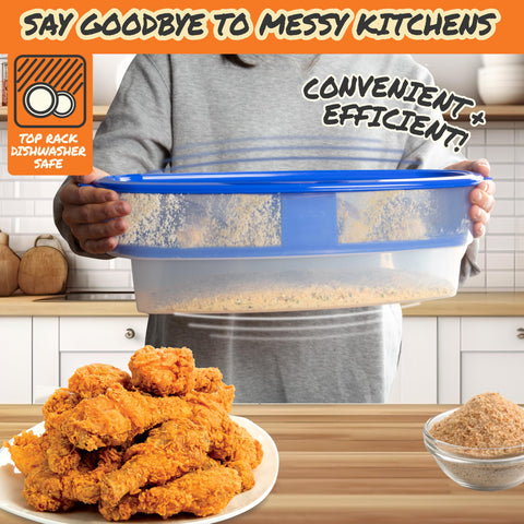 COOK'S CHOICE Better Breader Bowl: ideal para camping y actividades al aire libre