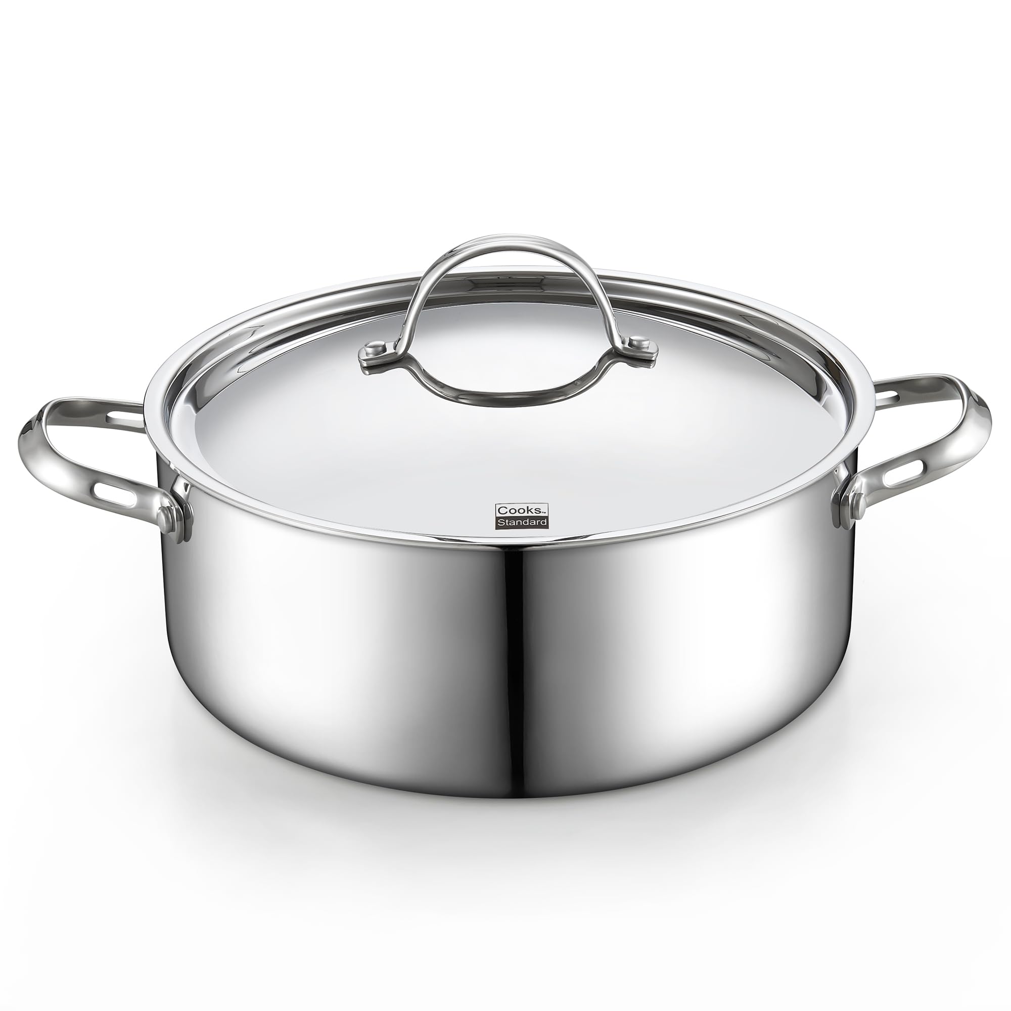 Cooks Standard Olla stock 7 cuartos multicapas, distribución de calor uniforme para cocción rápida