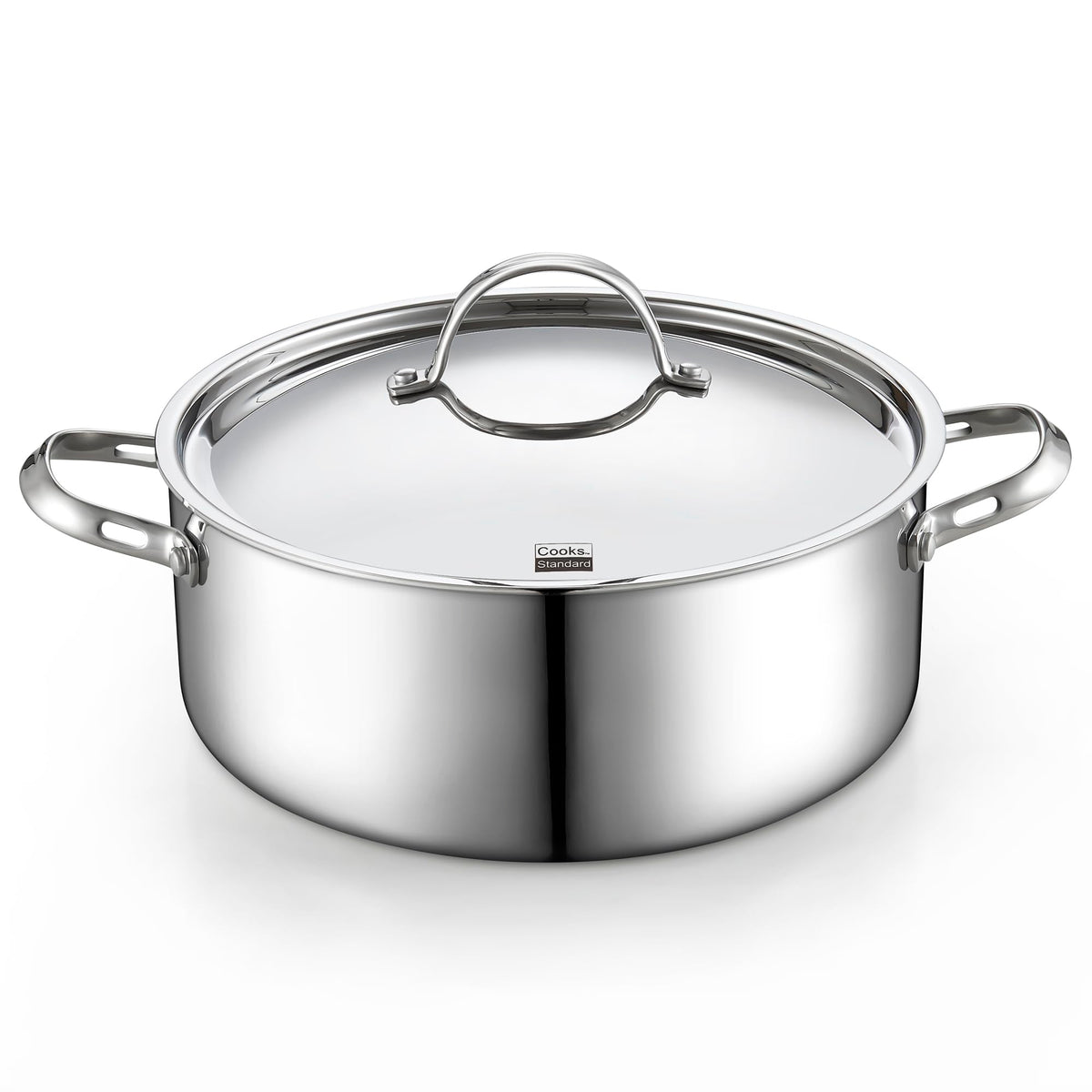Cooks Standard Olla stock 7 cuartos multicapas, distribución de calor uniforme para cocción rápida