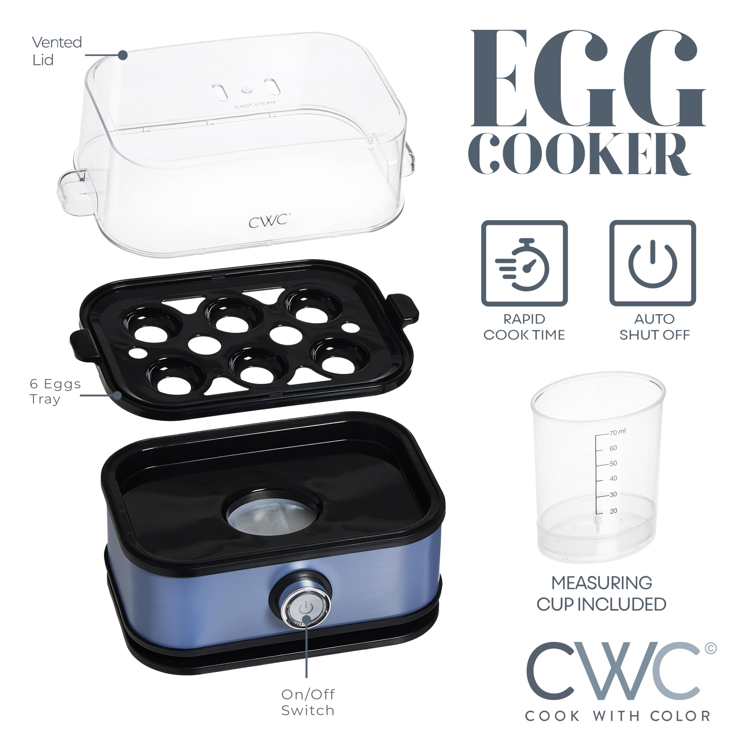 COOK WITH COLOR, apagado automático para cocción constante sin preocupaciones.