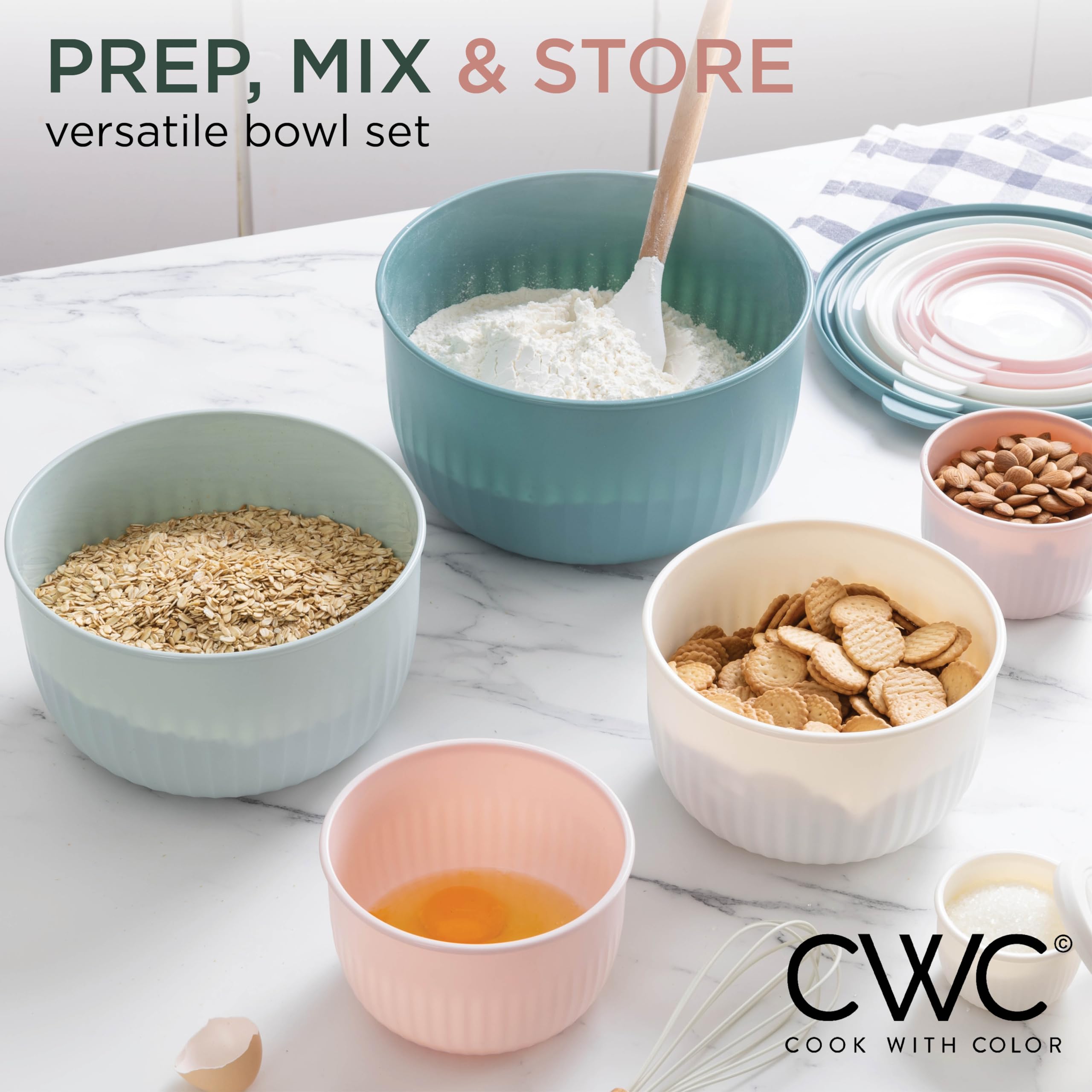COOK WITH COLOR: aptos para lavavajillas y sin BPA para limpieza segura.