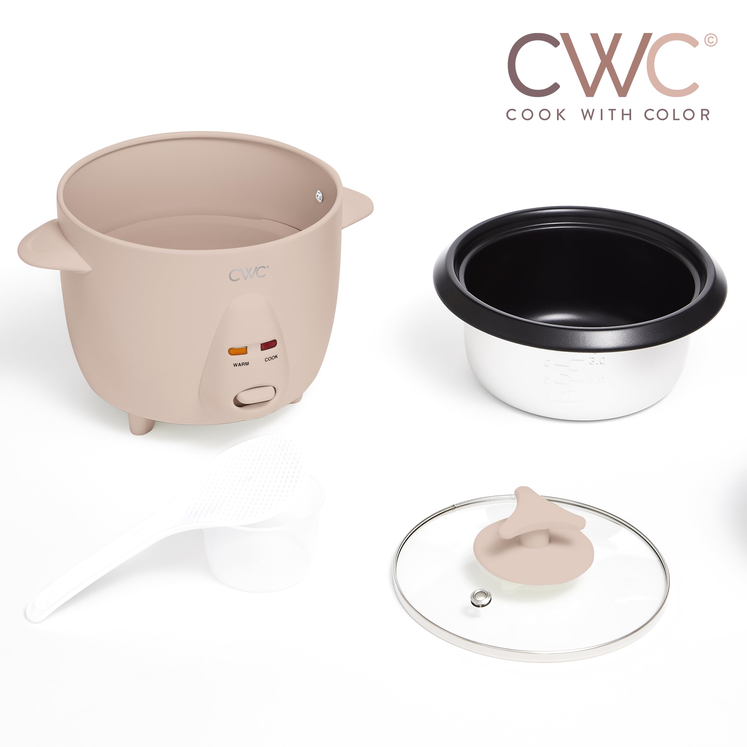 COOK WITH COLOR arrocera 6 tazas función mantener caliente