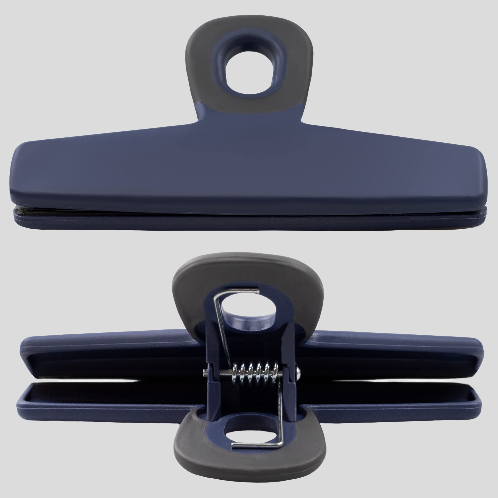 COOK WITH COLOR clips para almacenamiento azules reutilizables y resistentes.