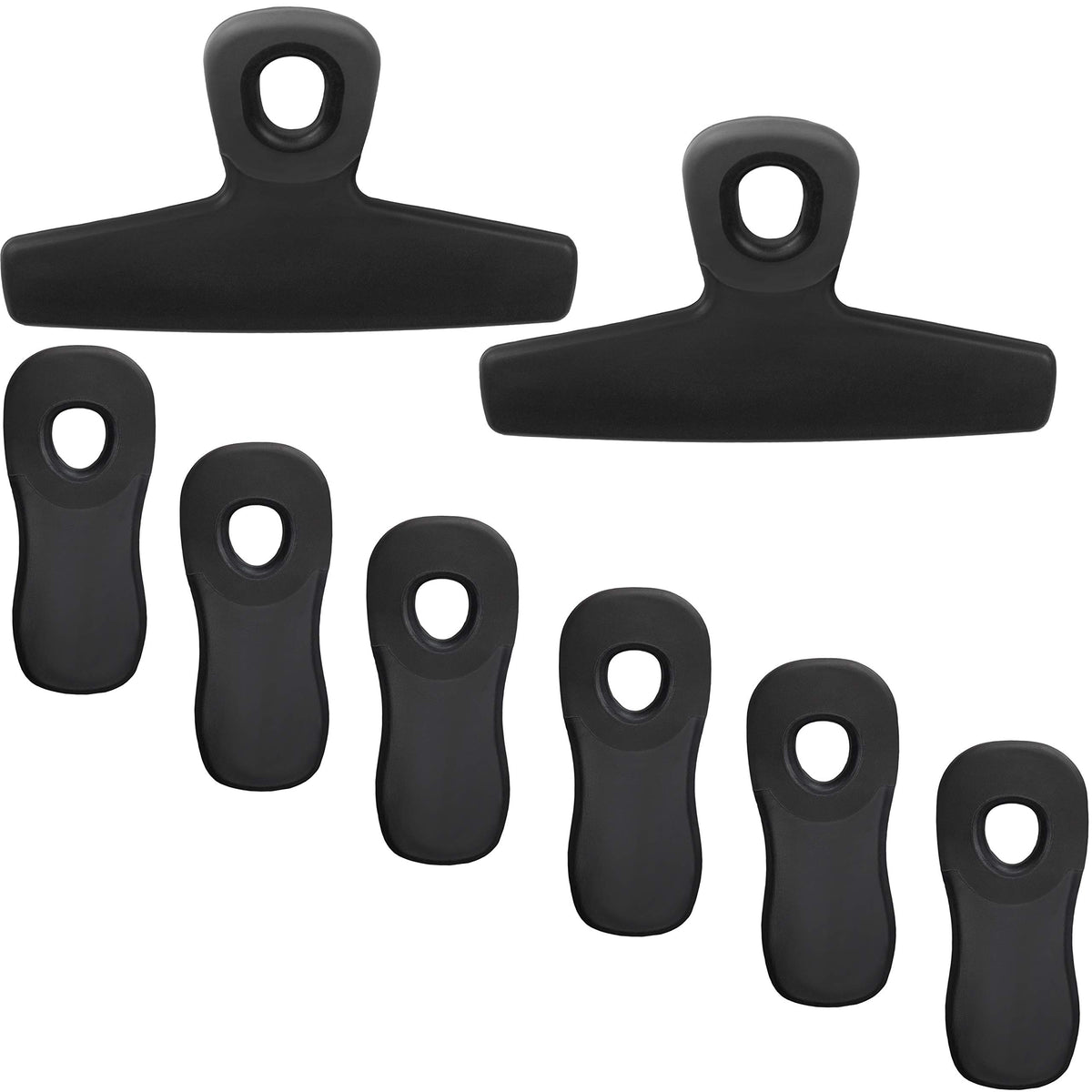 Clips COOK WITH COLOR para bolsa grande de 5 pulgadas con cierre firme, frente