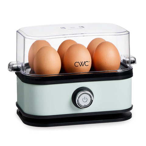 Cook with Color cocedor de huevos de 6-capacidad en encimera para desayunos rápidos.