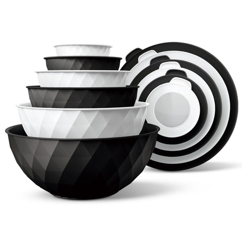 COOK WITH COLOR conjunto de 12 tazones apilables, ideal para preparar y almacenar comida