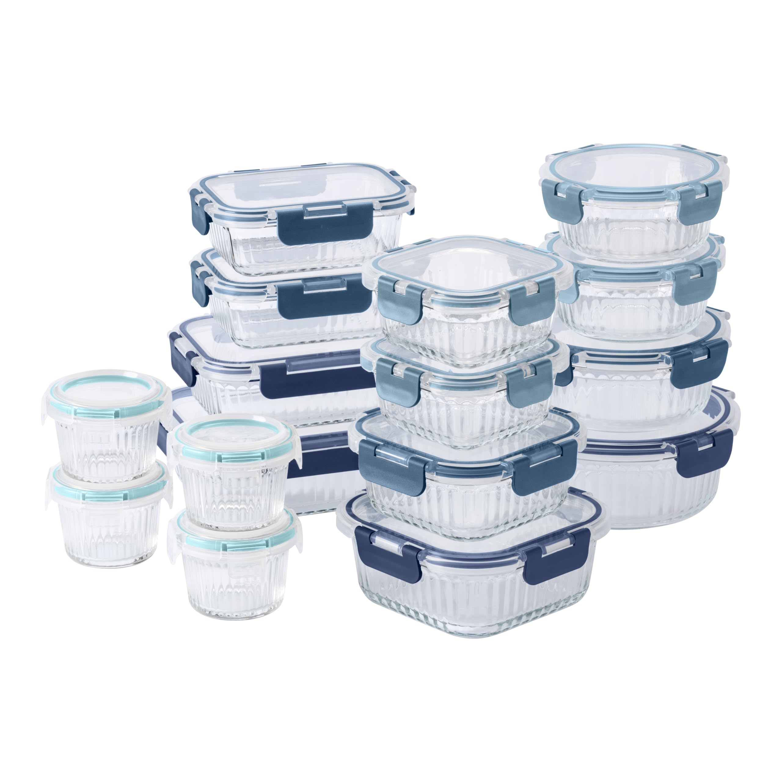 COOK WITH COLOR contenedor rectangular de vidrio borosilicato para comidas preparadas
