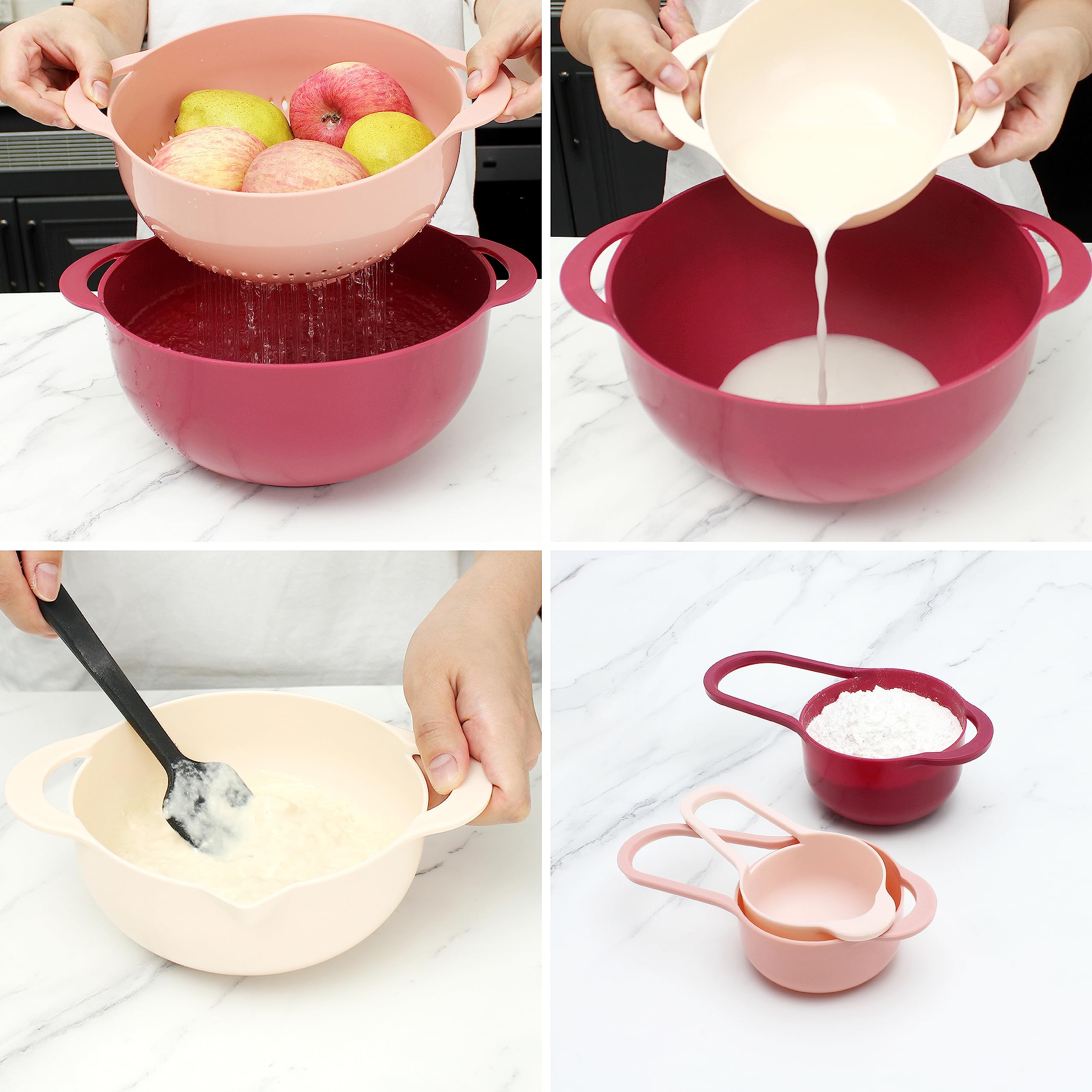 COOK WITH COLOR, diseño apilable para almacenamiento compacto en la cocina