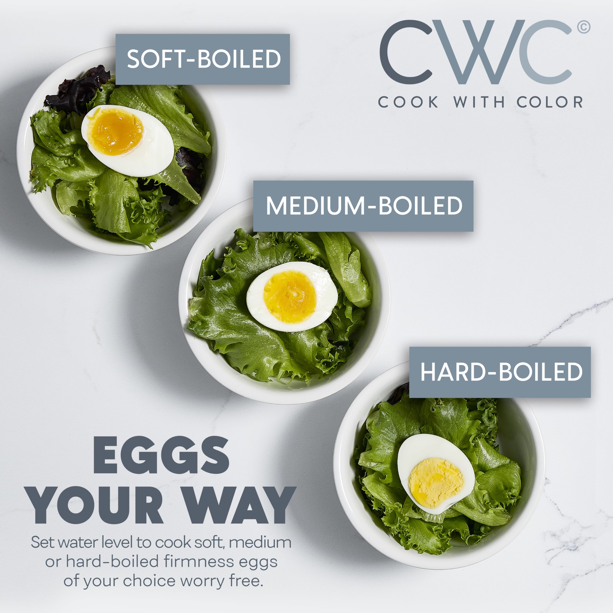 COOK WITH COLOR, diseño compacto y moderno que encaja en cualquier cocina.