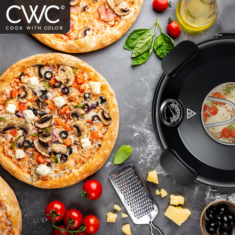 Piedra cerámica de Cook With Color para calor uniforme y horneado parejo.