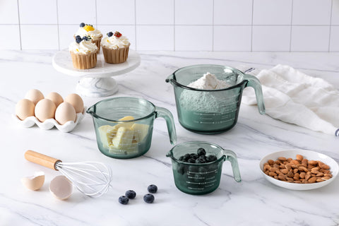 COOK WITH COLOR jarras medidor vidrio 4 tazas para grandes lotes