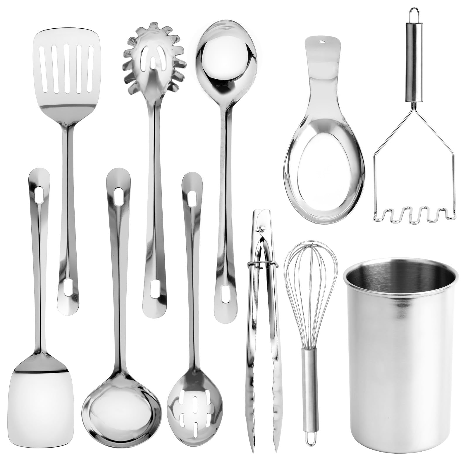 COOK WITH COLOR: juego-utensilios-cocina-10-piezas para organización en la encimera