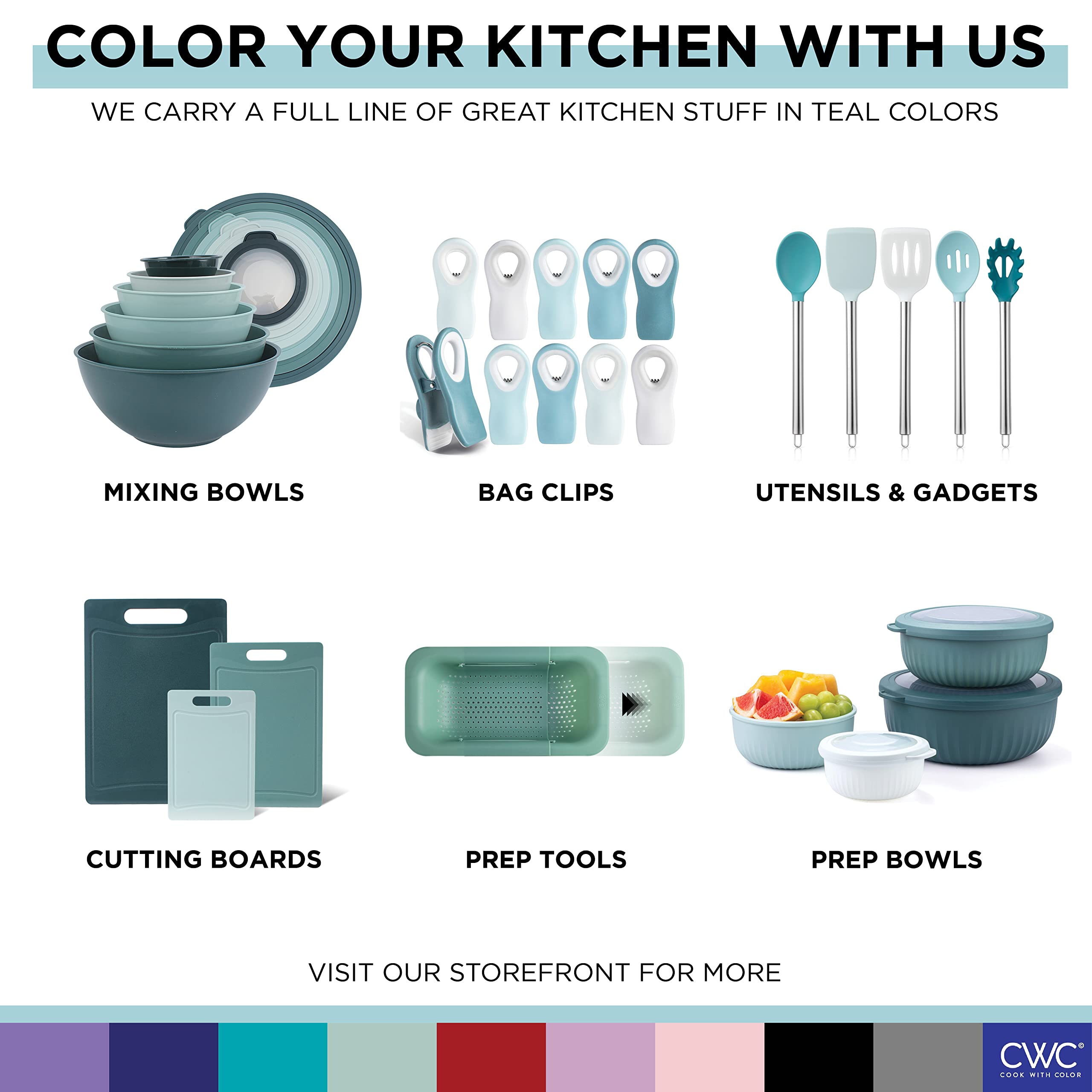 Versatilidad para fruta y ensaladas con COOK WITH COLOR.