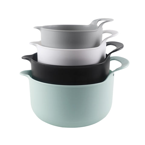 COOK WITH COLOR: tazones anidados con vertidores y asas para verter con control.