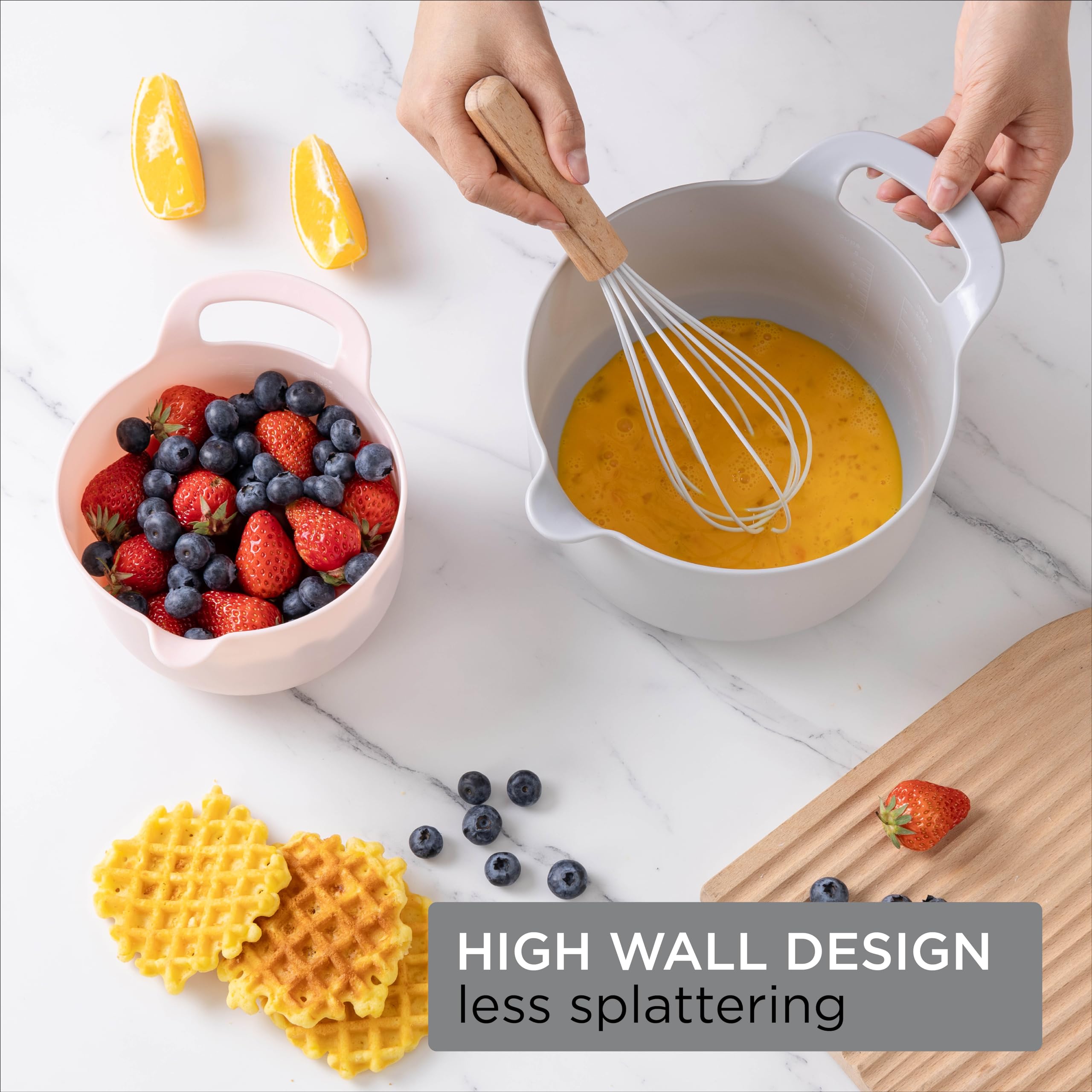 COOK WITH COLOR tazones aptos para lavavajillas y congelador, uso práctico diario