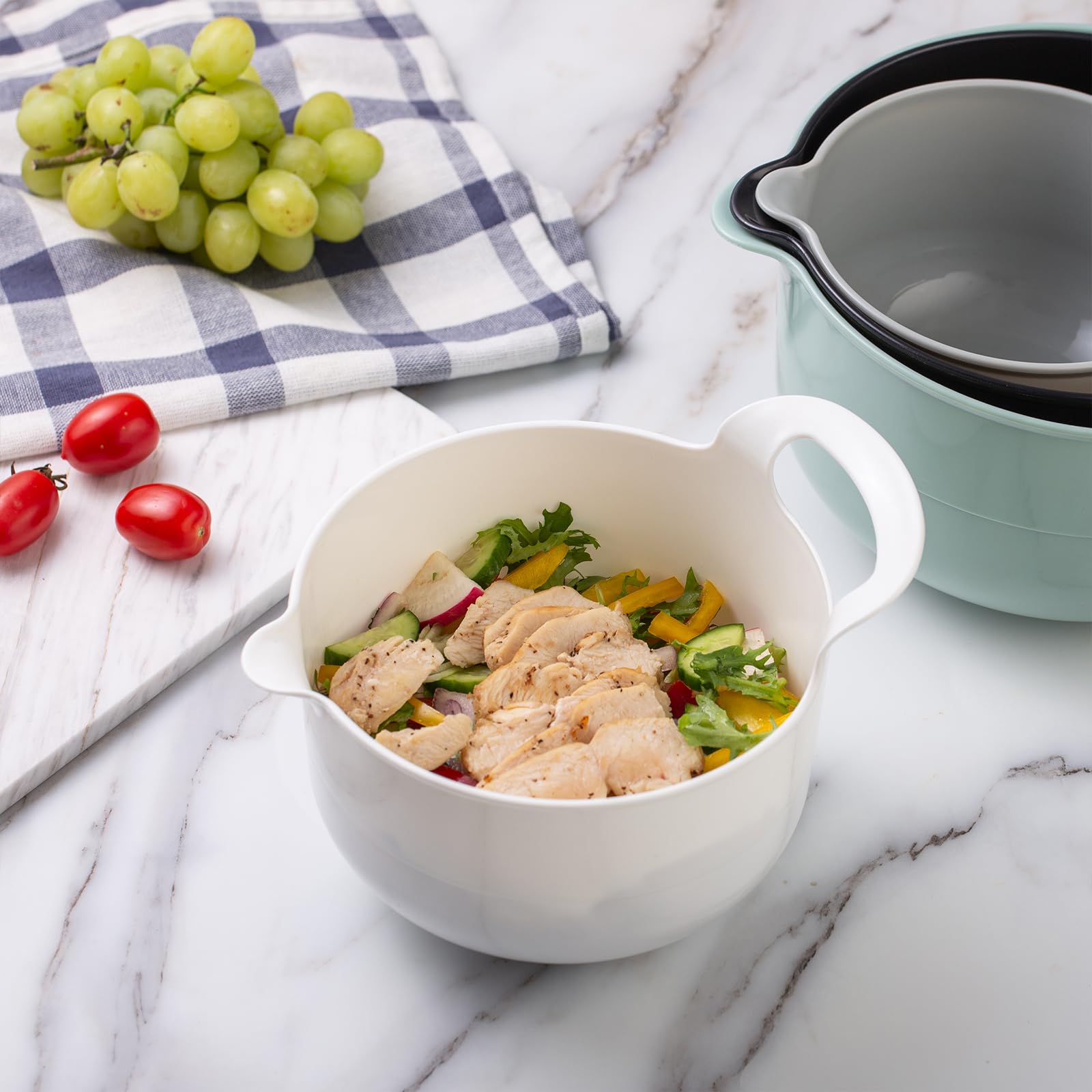 COOK WITH COLOR: tazones libres de BPA y aptos para congelador.