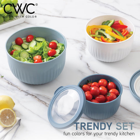 COOK WITH COLOR tazones-apilables-con-tapas, ahorro de espacio en la cocina.
