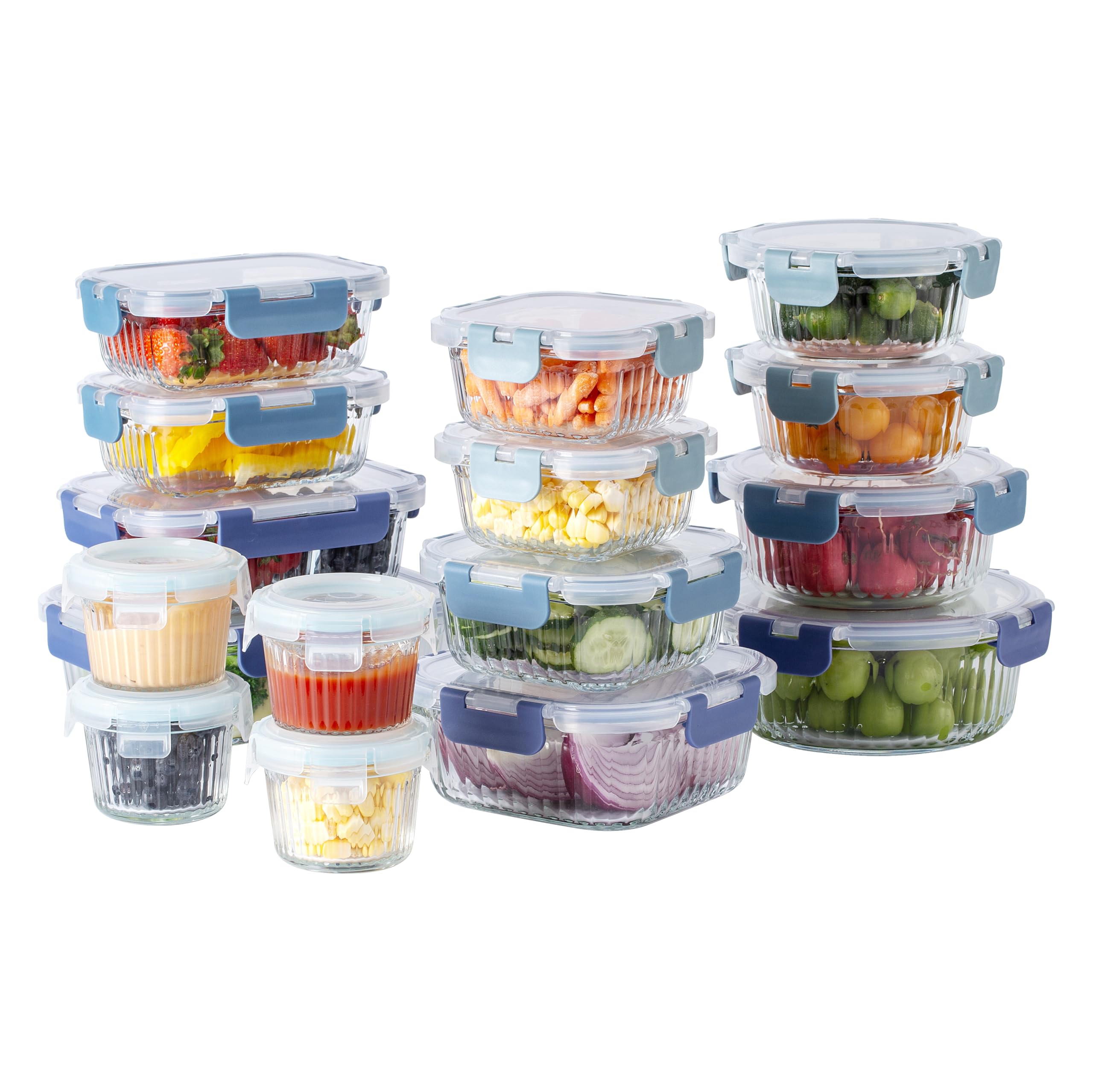 COOK WITH COLOR juego de 32 piezas para meal prep diario