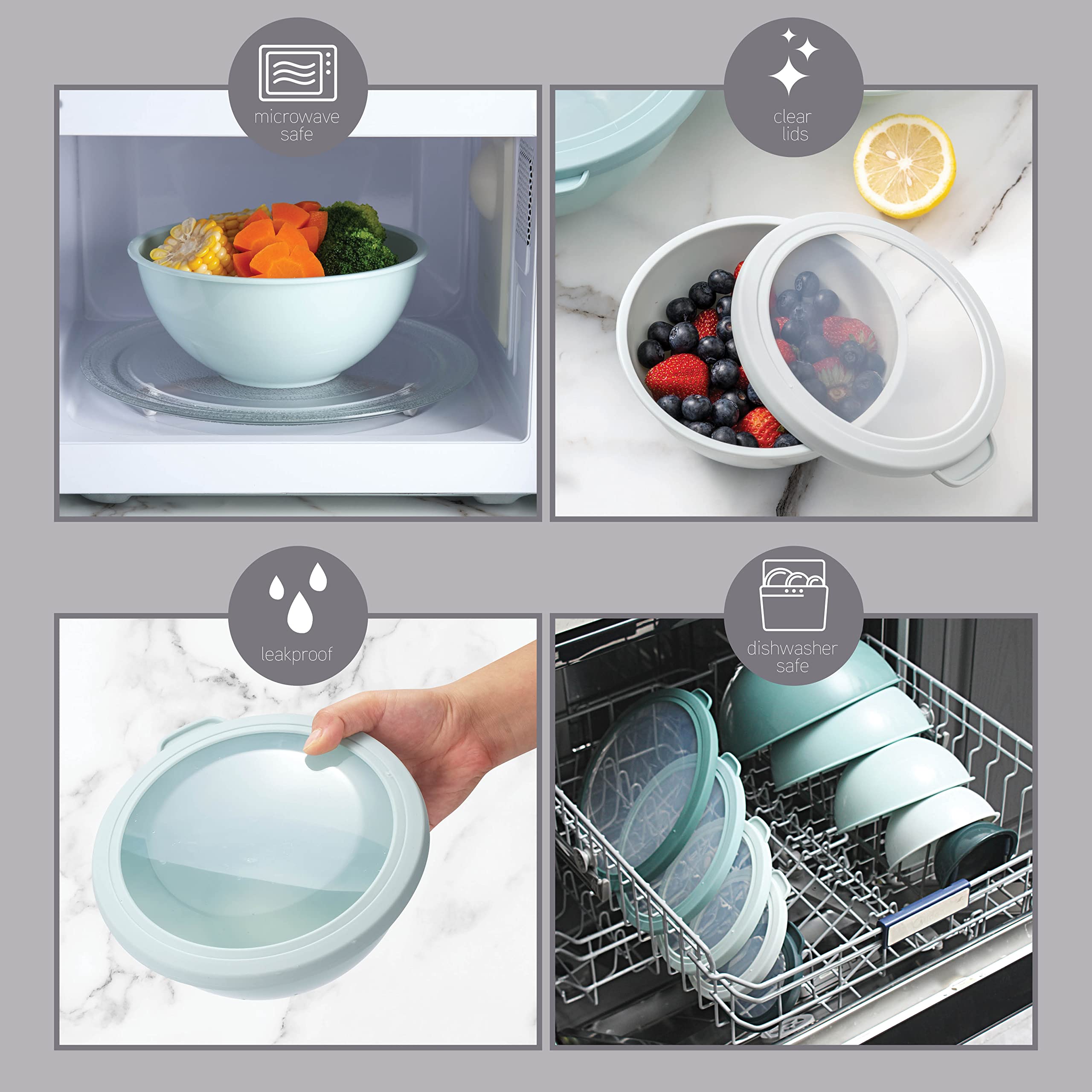 Polipropileno sin BPA seguro para alimentos de COOK WITH COLOR.