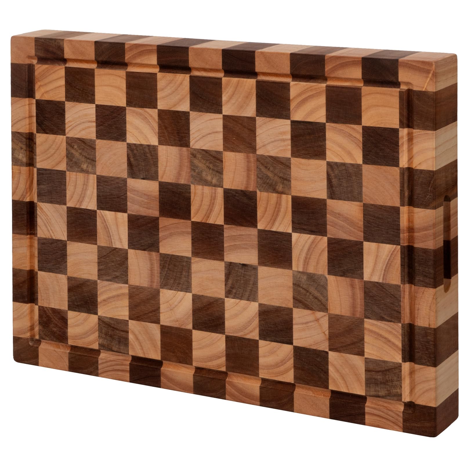 Cookaholic: tabla de acacia 20x15, amplia superficie para cortar y preparar comidas.