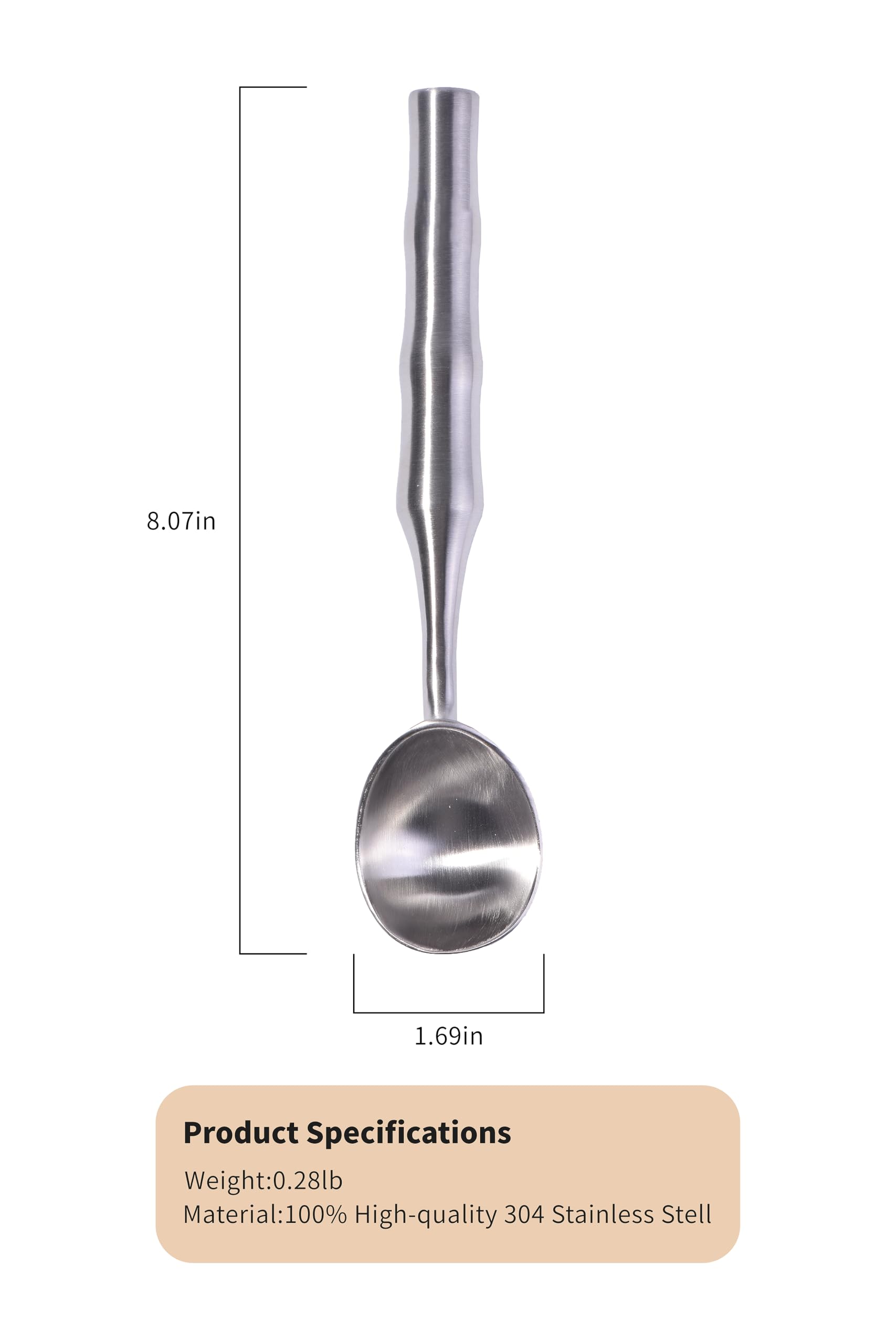 Cuchara de helado Cookeep con diseño monobloque para mayor durabilidad.