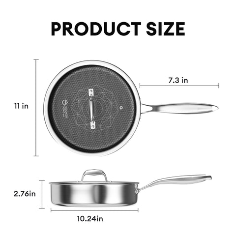 Sartén COOKER KING 3,6 qt para porciones múltiples en casa.