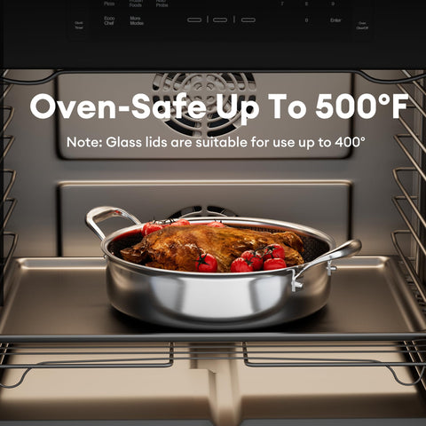 COOKER KING sartén profunda 5 qt: versátil para saltear, freír y brasear sin cambiar olla