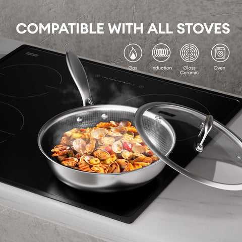 COOKER KING apta para inducción y horno hasta 250°C.