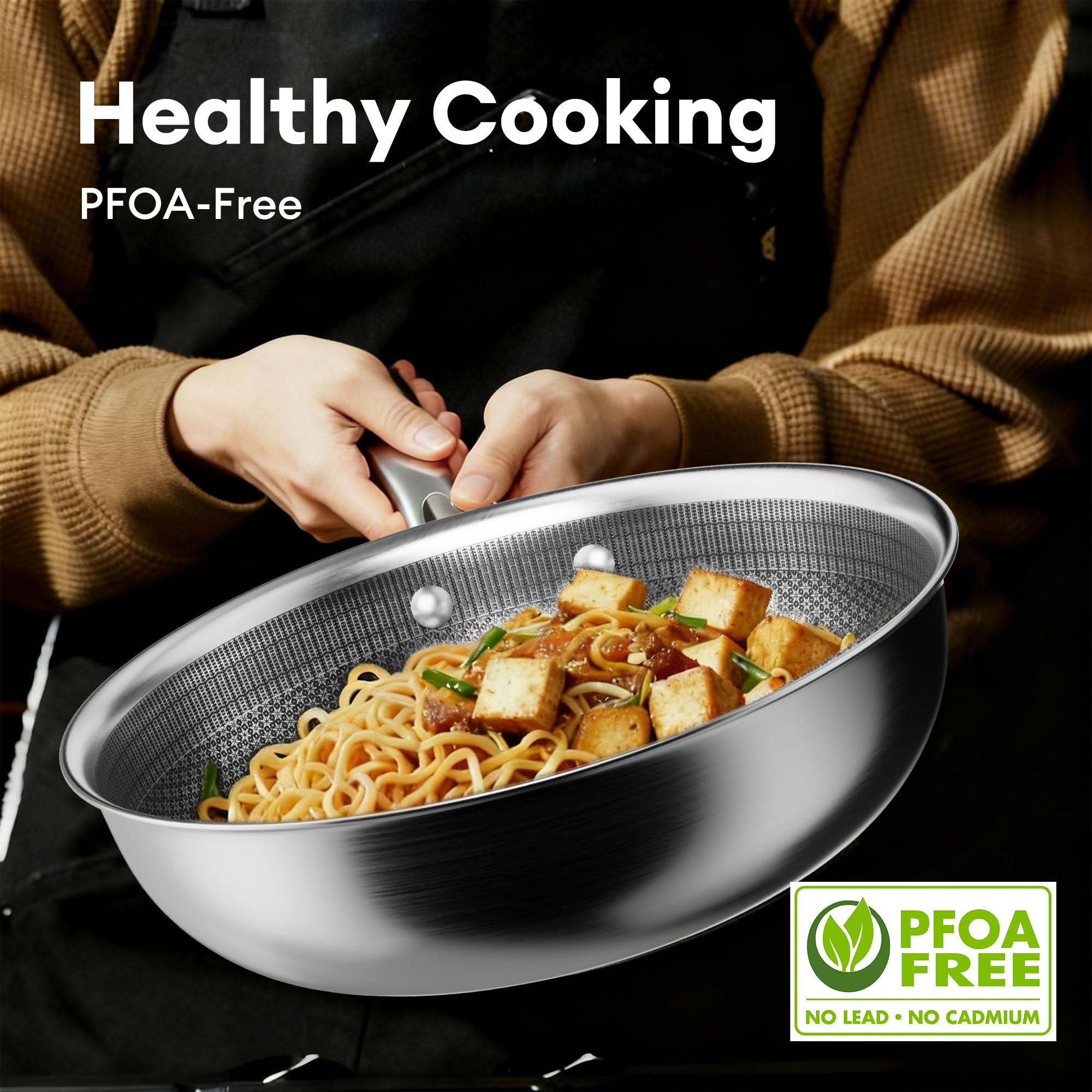 Base láser cerámica de COOKER KING, superficie duradera para sabores puros.