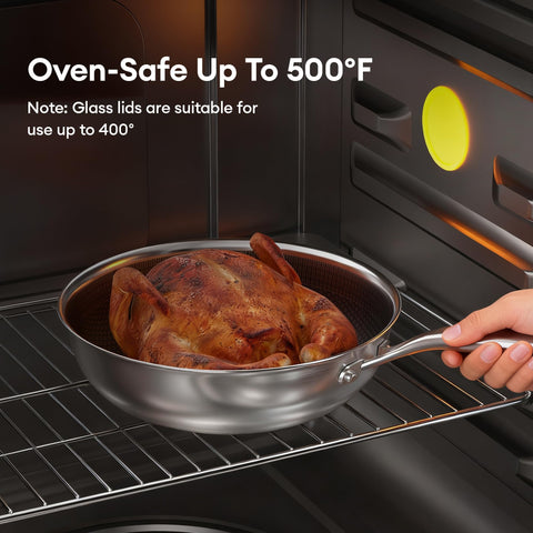 COOKER KING Wok dos en uno, ideal para saltear y freír sin desbordes.
