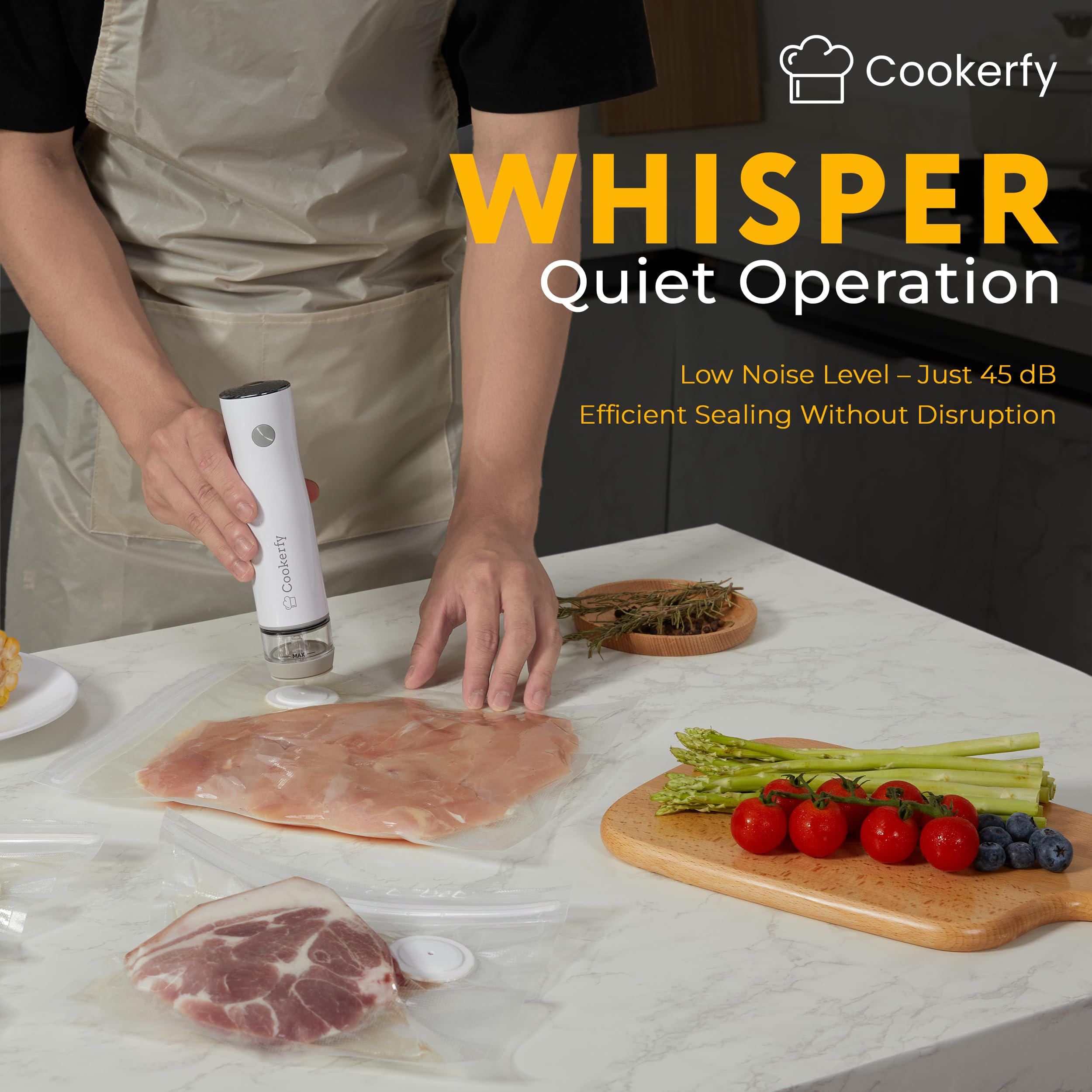 Cookerfy bolsas reutilizables 30 para sellado seguro y reutilizable